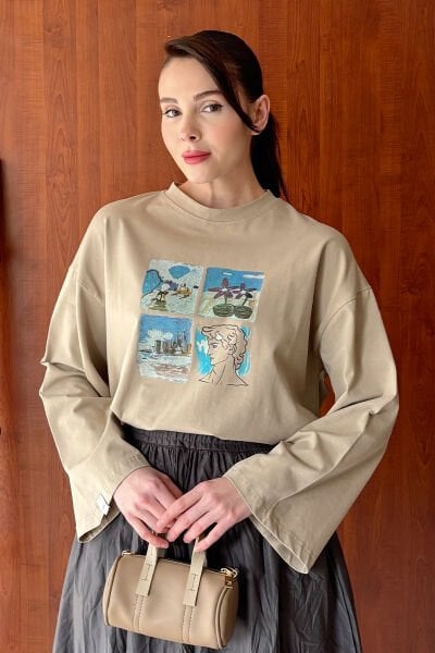 Taş Summer Baskılı Basic Body