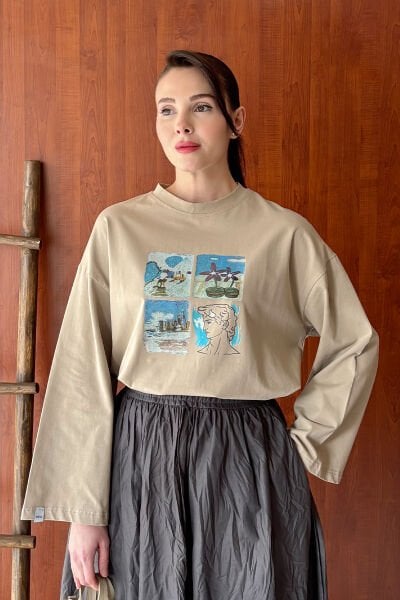 Taş Summer Baskılı Basic Body