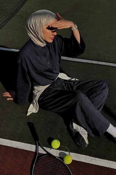 Antrasit Suprem Şalvar Takım