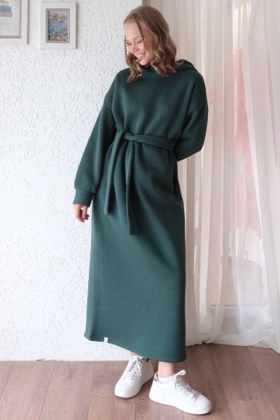 Zümrüt 3 İplik Sweat Elbise