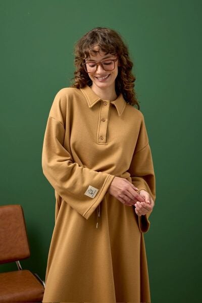 Karamel 3 İplik Polo Yaka Body