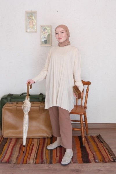 Krem Triko Tunik