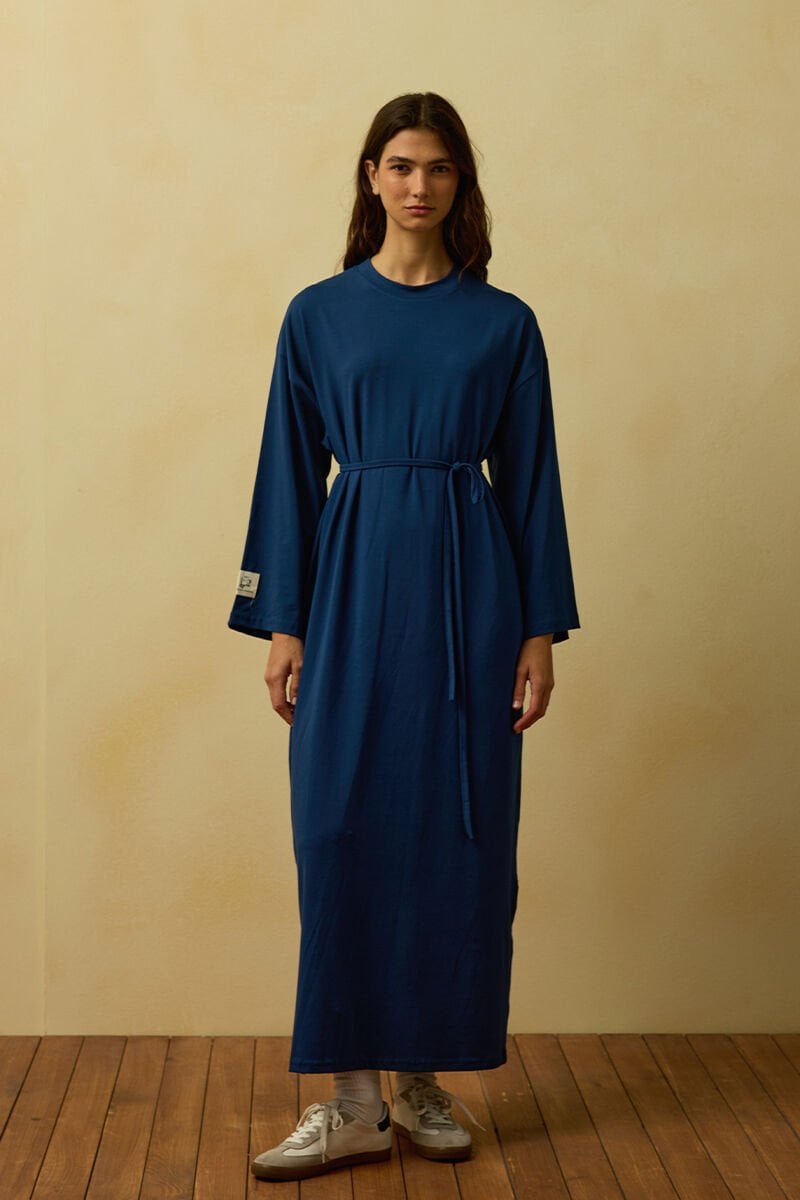 Lacivert Süprem Basic Elbise