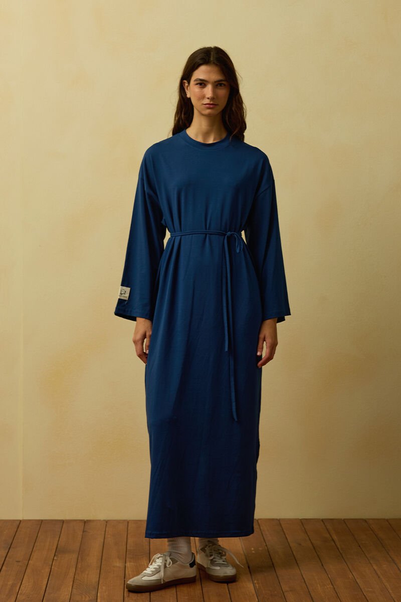 Lacivert Süprem Basic Elbise