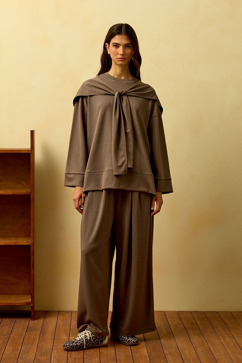 Vizon Oysho Bağlamalı Pantolon Takım