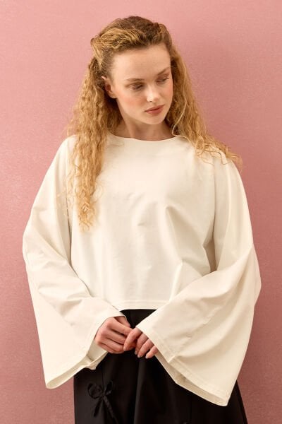 Ekru Süprem Basic İspanyol Kol Body