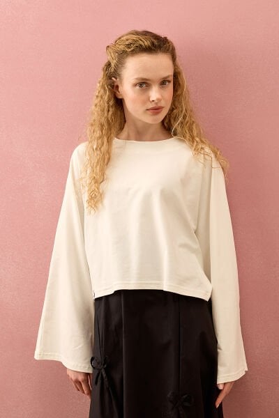 Ekru Süprem Basic İspanyol Kol Body