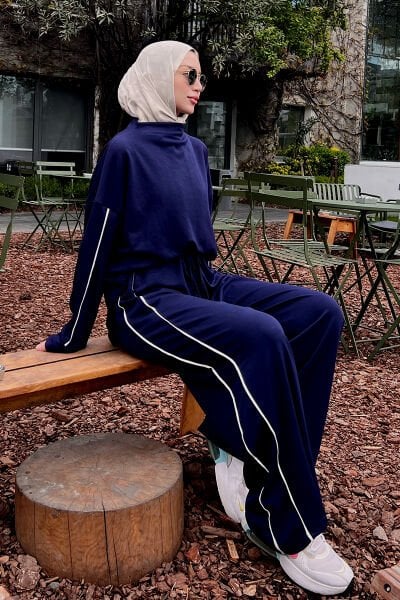 Lacivert Oysho Biyeli Takım