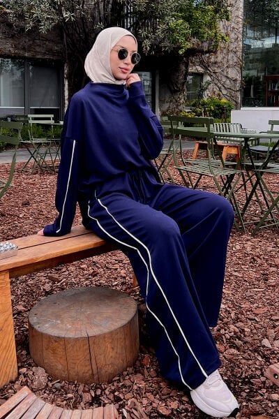 Lacivert Oysho Biyeli Takım