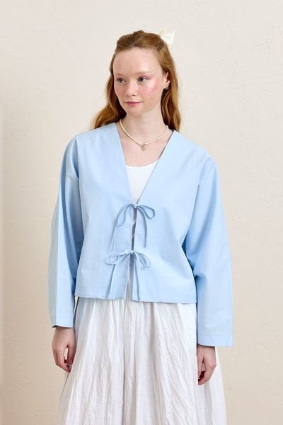 Soft Mavisi 2 Fiyonklu Ceket