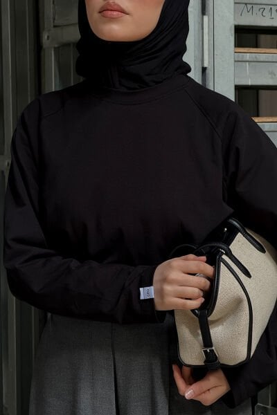 Siyah Süprem Reglan Kol Body