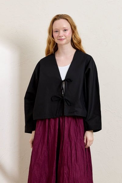 Siyah 2 Fiyonklu Ceket