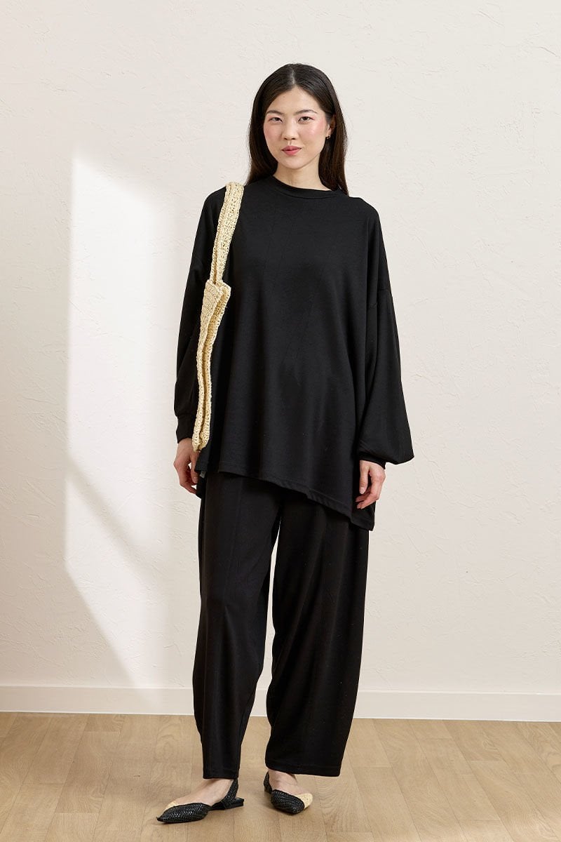 Siyah Oysho Şalvar Takım