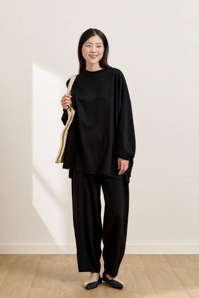 Siyah Oysho Şalvar Takım