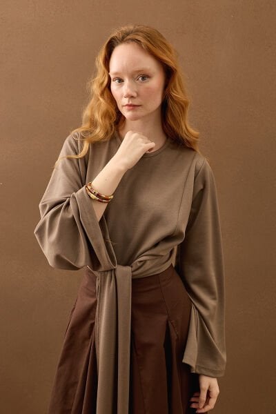 Vizon Oysho Bağlamalı Bluz