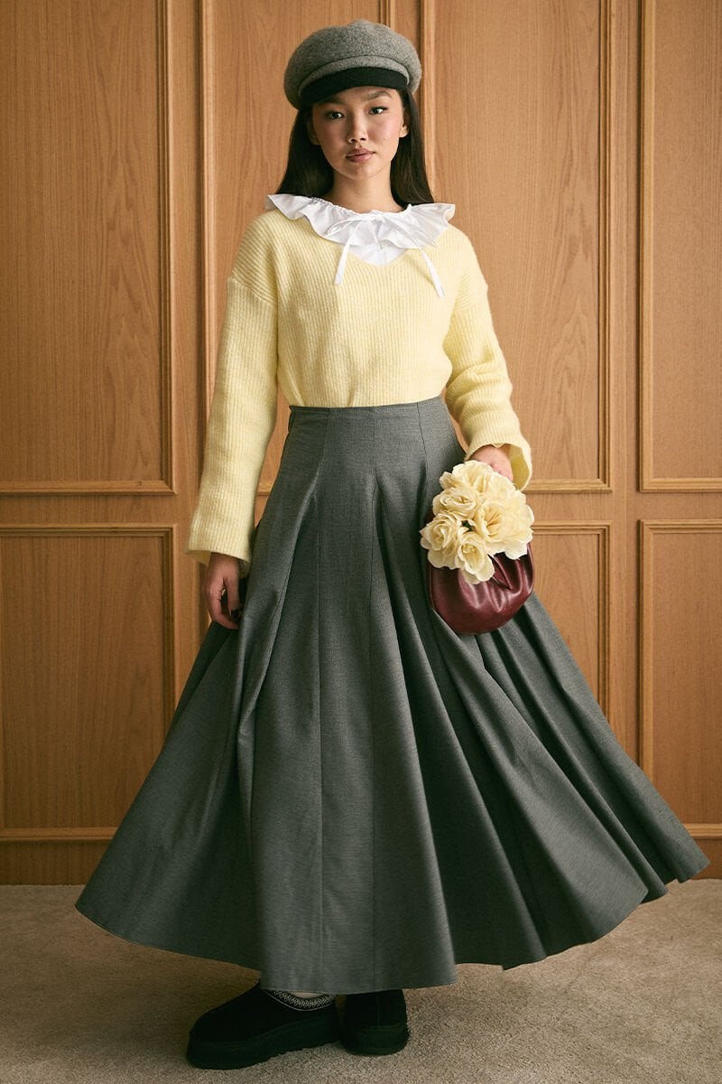 Antrasit Parçalı Etek