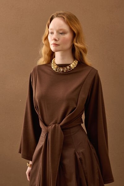 Acı Kahve Oyhso Bağlamalı Body