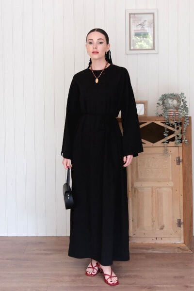 Siyah Süprem Basic Elbise