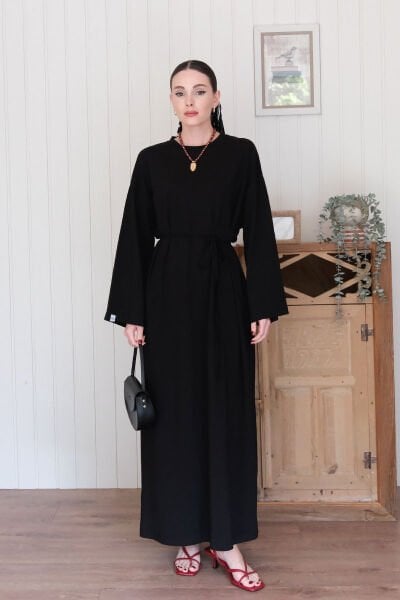 Siyah Süprem Basic Elbise
