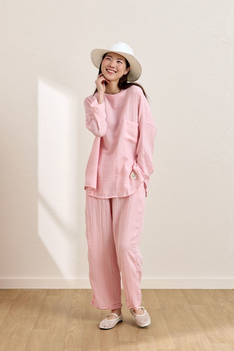 Pembe Müslin Salaş Takım