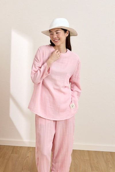 Pembe Müslin Salaş Takım