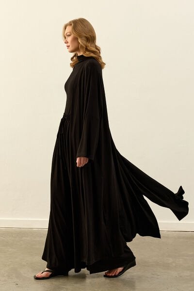 Siyah Viskon Kimono