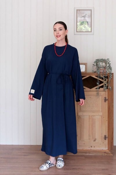 Lacivert Süprem Basic Elbise