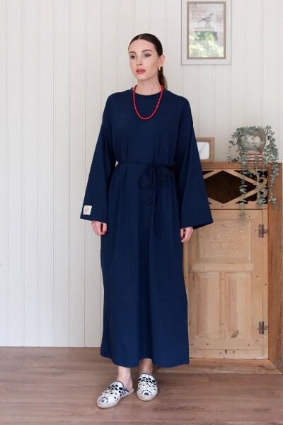 Lacivert Süprem Basic Elbise
