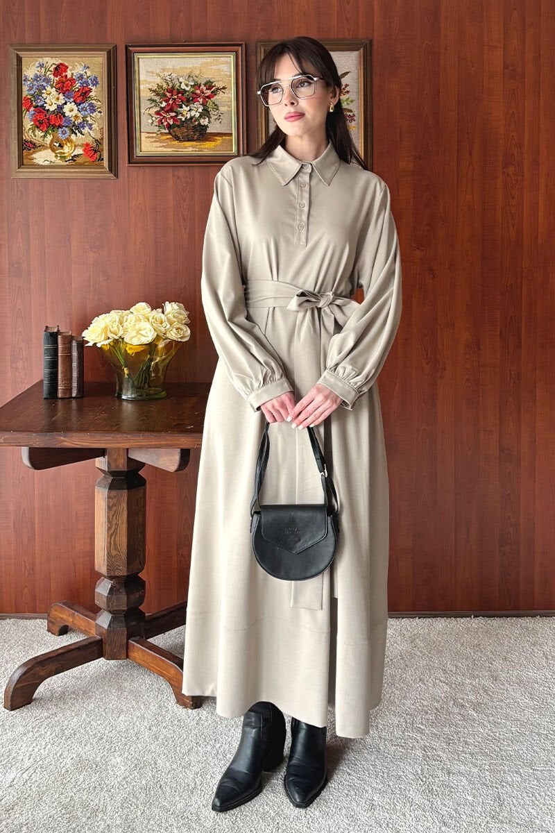 Vizon Vintage Elbise