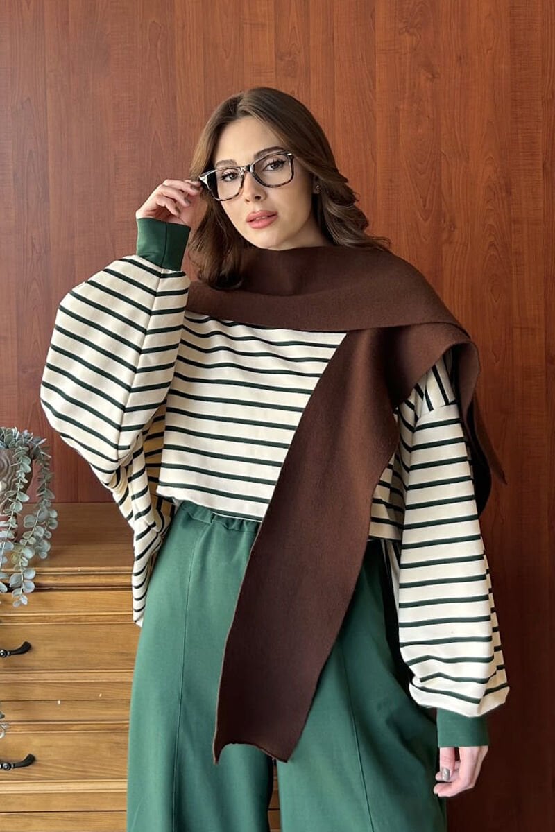 Acı Kahve Şal Atkı