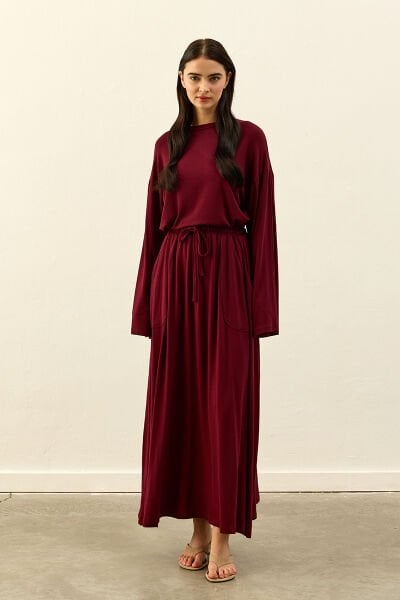 Bordo Viskon Etek