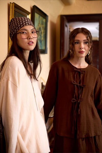 Acı Kahve Müslin Kat Etek