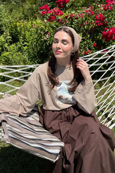 Taş Summer Wibes Baskılı Body