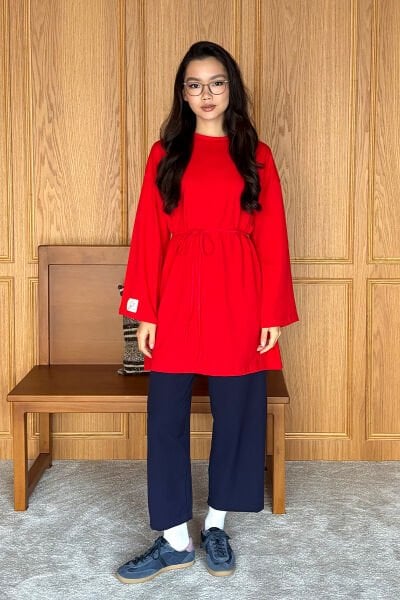 Kırmızı Body Tunik