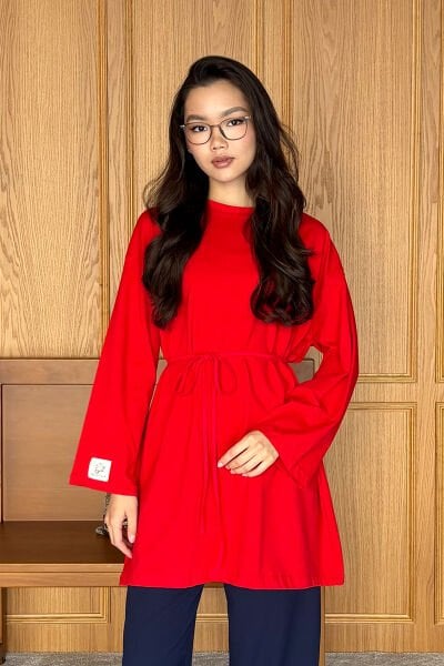 Kırmızı Body Tunik