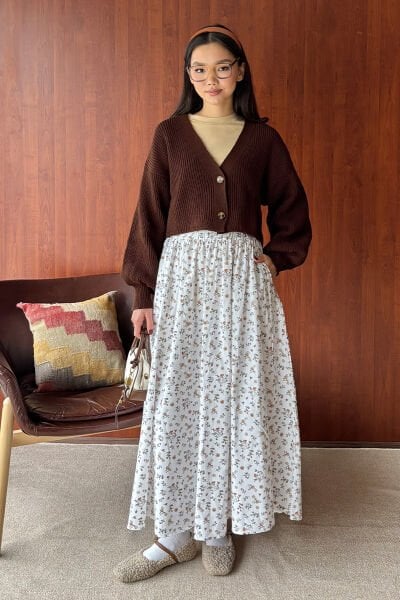 Çıtır Çiçek Balon Etek