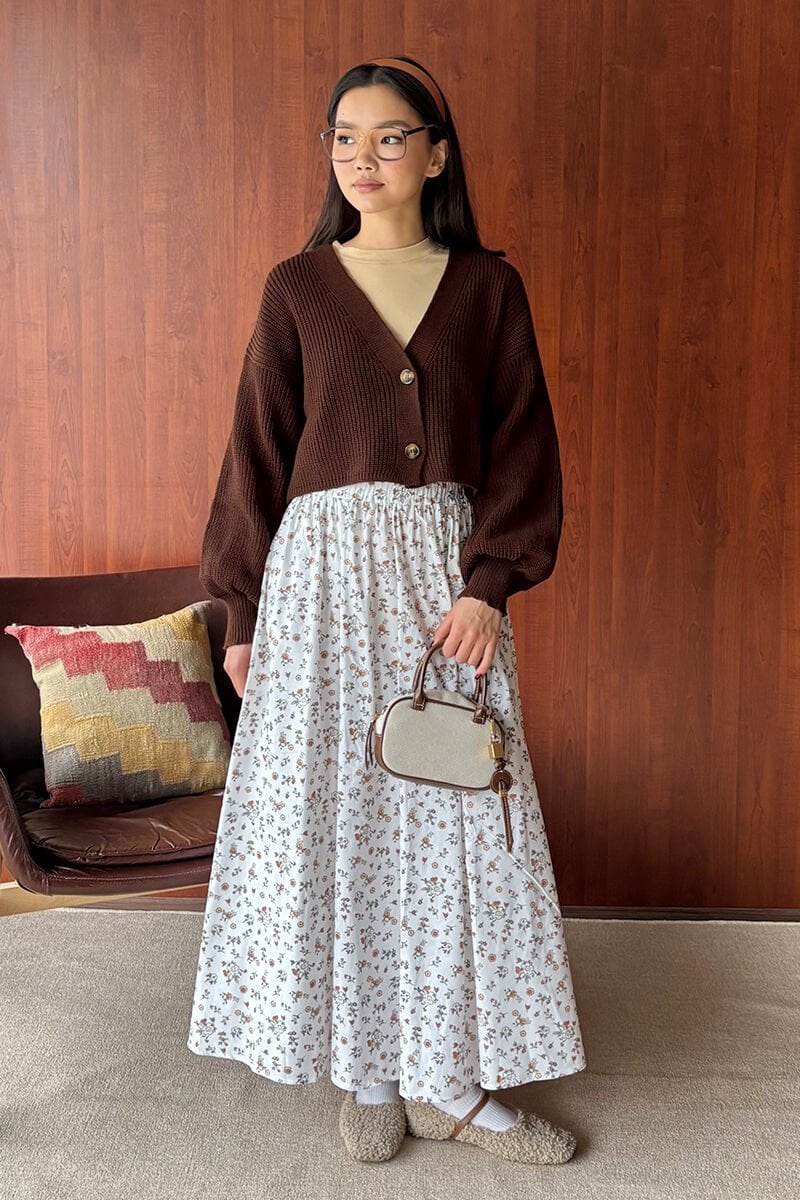 Çıtır Çiçek Balon Etek