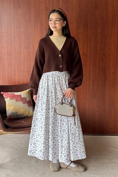 Çıtır Çiçek Balon Etek