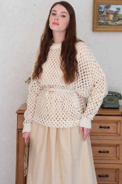Krem File Triko Bluz