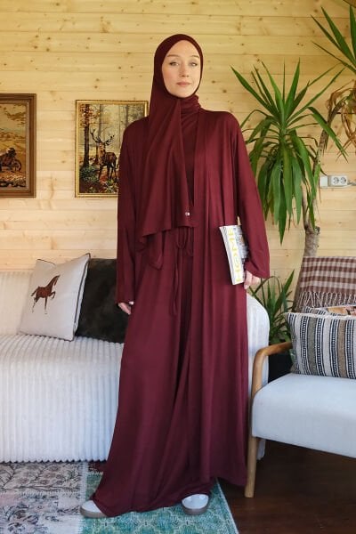 Bordo Viskon Kimono