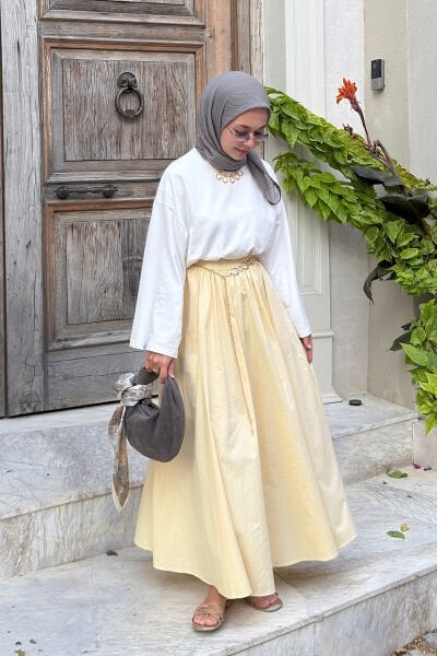 Tereyağ Sarısı Balon Etek