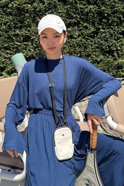 Lacivert Viskon Tunik