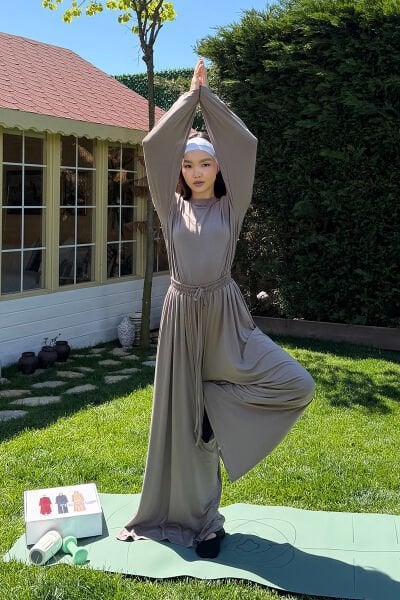 Vizon Viskon Dökümlü Pantolon