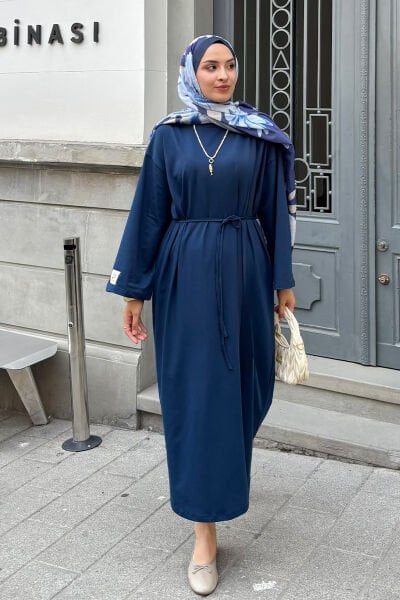 Lacivert Süprem Basic Elbise