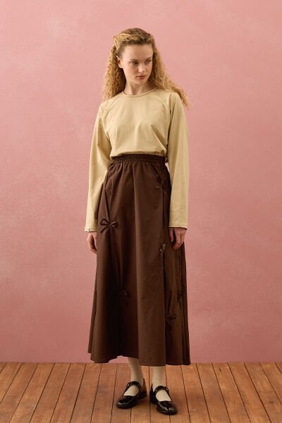 Acı Kahve Fiyonklu Etek