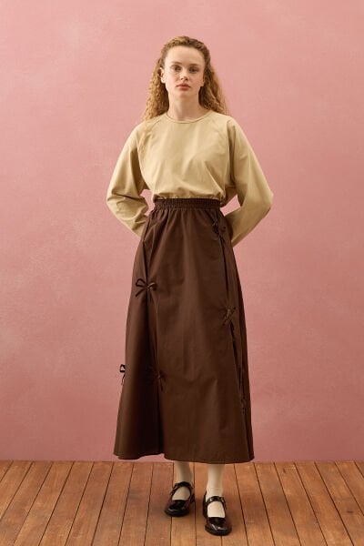 Acı Kahve Fiyonklu Etek