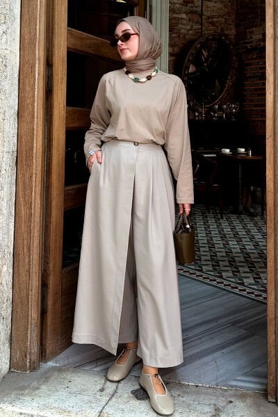 Vizon Poliviskon Etekli Pantolon