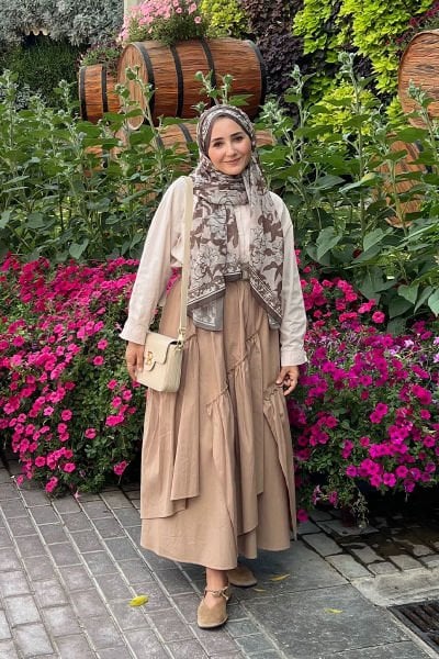 Karamel Koton Bohem Kat Etek / Bahar Ceylan