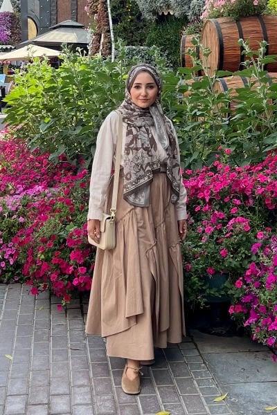 Karamel Koton Bohem Kat Etek / Bahar Ceylan