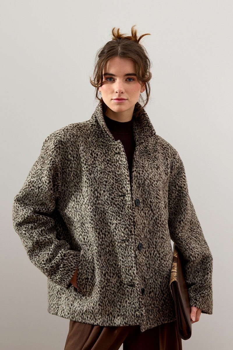 Kahverengi Leo Kaşe Kaban